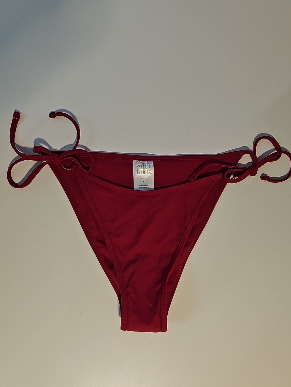 Wild Fable Women's M Berry Colored Tie-Side Bikini Bottom